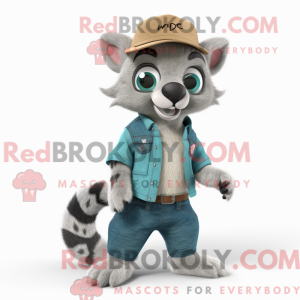 Mascot character of a Teal...