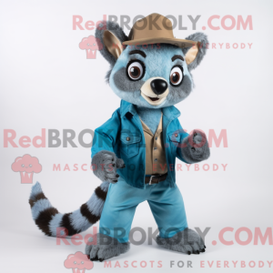 Mascot character of a Teal...