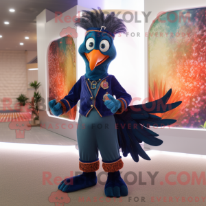 Mascot character of a Navy...