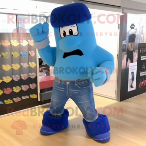 Blue Boxing Glove mascotte...