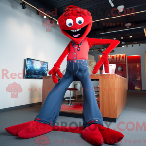 Mascot character of a Red...