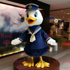 Maskottchenfigur einer Navy...