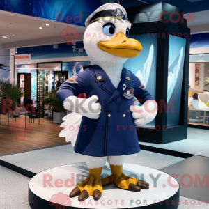 Mascot character of a Navy...