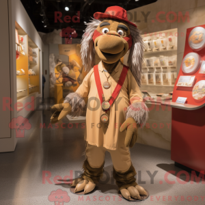 Mascot karakter van een Tan...