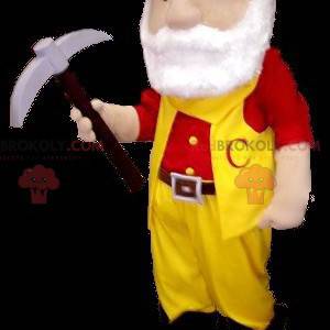 Mascotte de chercheur d'or barbu de mineur - Redbrokoly.com