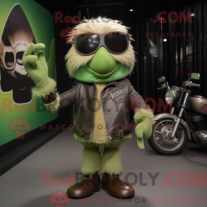 Mascot character of a Green...