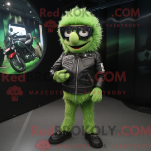 Mascot character of a Green...