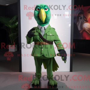 Mascot character of a Green...