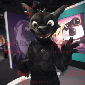 Maskottchen eines schwarzen...