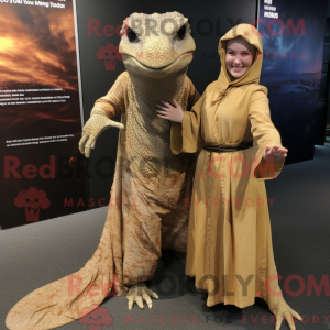 Mascot karakter van een Tan...