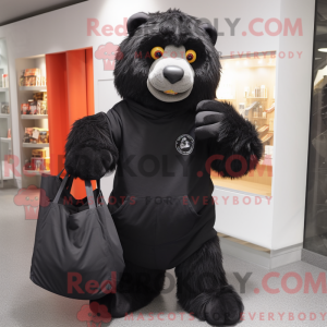 Mascot character of a Black...