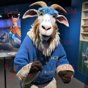 Blue Boer Goat maskot...