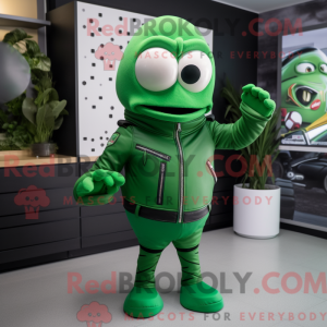 Mascot character of a Green...