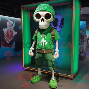Mascot character of a Green...
