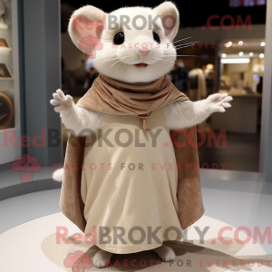 Maskotkarakter av en beżowy...