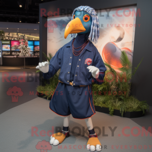 Mascot character of a Navy...