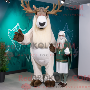Mascot character of a White...