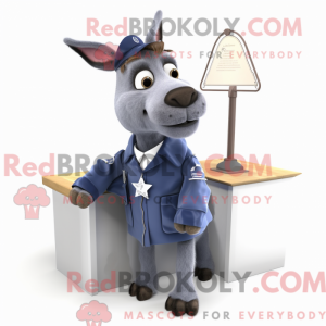 Mascot character of a Navy...