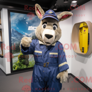 Mascot character of a Navy...