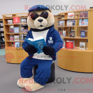 Mascot character of a Navy...
