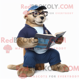 Mascot character of a Navy...