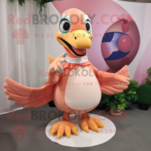 Peach Velociraptor mascotte...