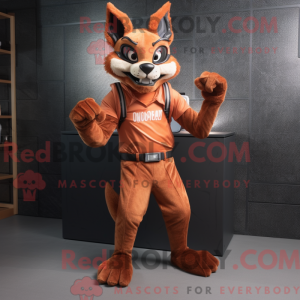 Maskotkarakter z Rust Lynx...