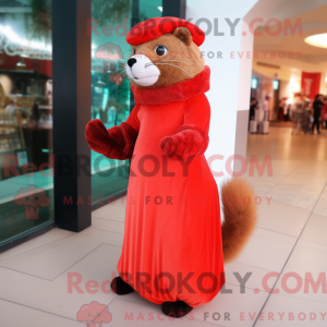 Mascot character of a Red...