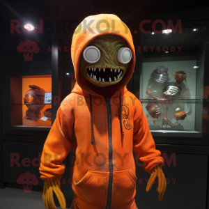 Orange Zombie mascotte...