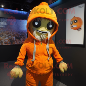 Orange Zombie mascotte...