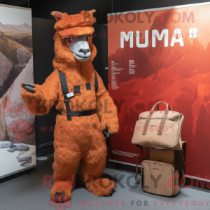 Mascot character of a Rust...