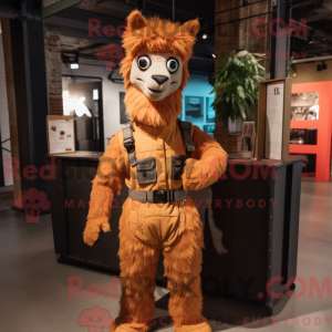 Mascottekarakter van een...