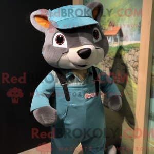 Mascot character of a Teal...