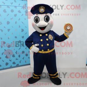 Mascot character of a Navy...