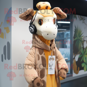  Giraffe mascotte kostuum...