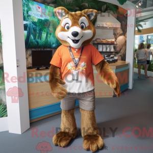 Mascot karakter van een...
