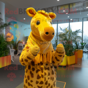  Giraffe mascotte kostuum...