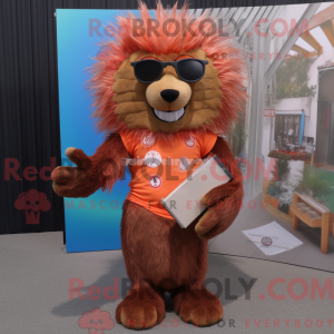 Mascot character of a Rust...