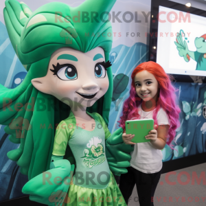 Mascot character of a Green...