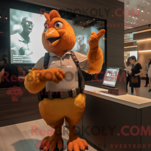 Mascot character of a Brown...