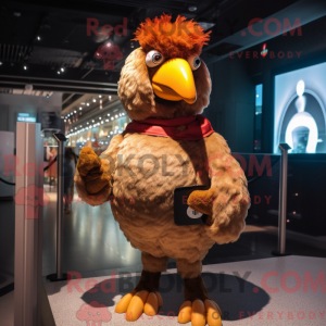 Mascot character of a Brown...