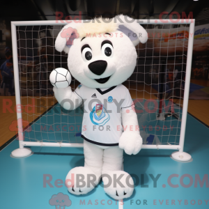 Mascot character of a White...