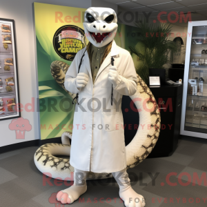 Mascot character of a White...