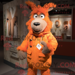 Mascottefiguur van een...