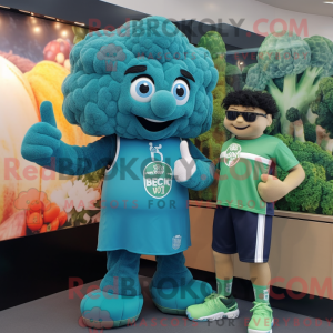 Mascot character of a Teal...