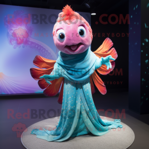  Betta Fish maskot kostume...