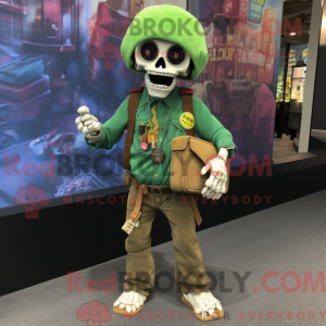 Mascot character of a Green...