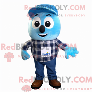 Mascot character of a Blue...
