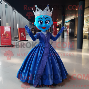 Mascot character of a Blue...