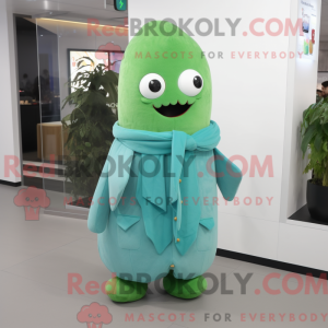 Mascot character of a Cyan...